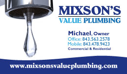 New Business Cards for Mixson’s Value Plumbing