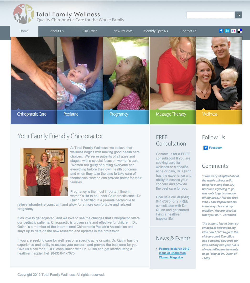 New WordPress Website for Total Family Wellness