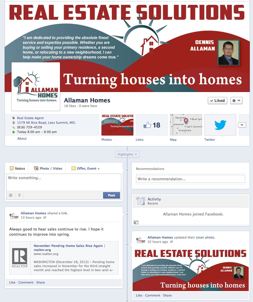 New Social Media for Allaman Homes