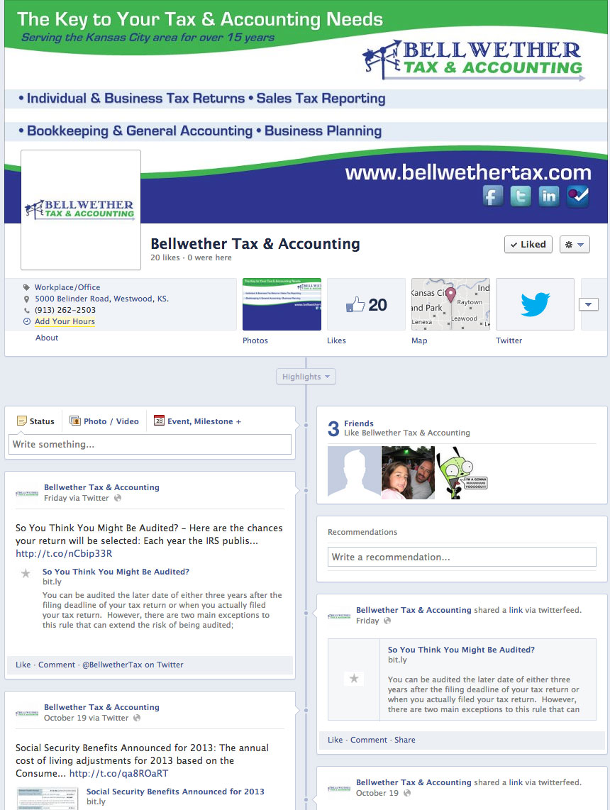 New Social Media for Bellwether Tax & Accounting