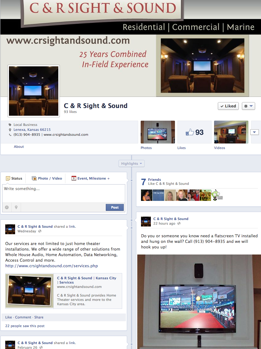 C&R Sight & Sound Facebook