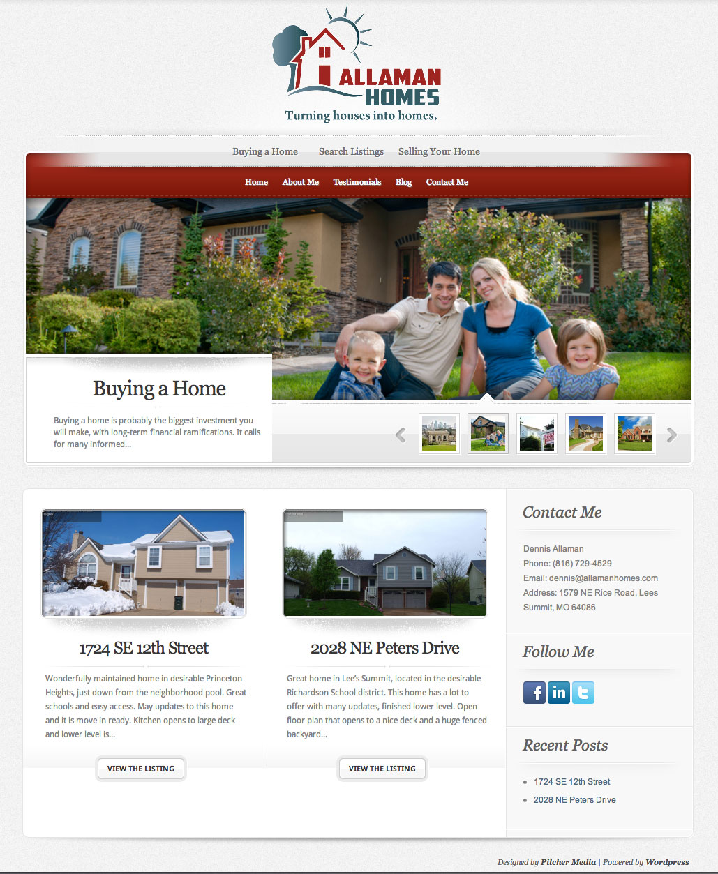 New Website for Allaman Homes