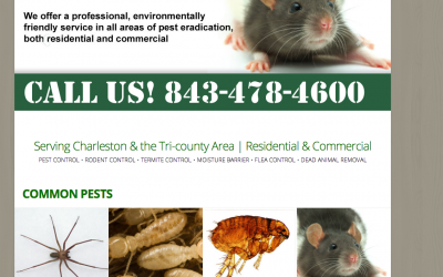 New Website for Green’s Exterminating in Charleston, SC