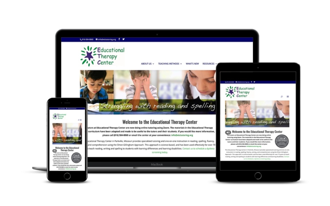 New Website for Educational Therapy Center
