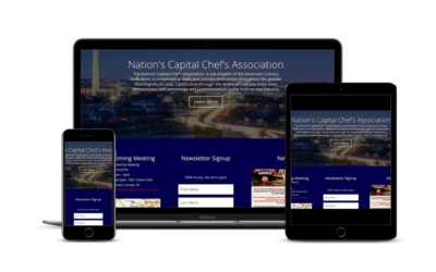 New Website for ACF Nation’s Capital Chef’s Association in Washington, DC